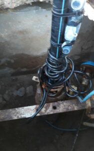 Pompe immergée sur colonne PEHD-Forapulse