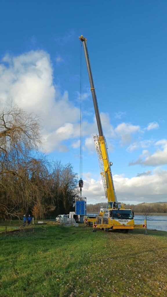 Dépose de l'équipement d'exploitation - Chantier refroidissement turbines d'un barrage -Forapulse