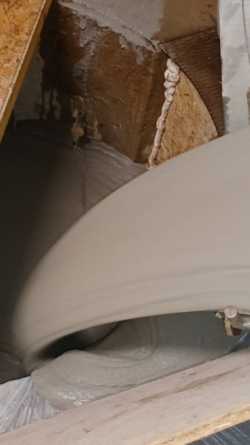 Cimentation finale gravitaire - Comblement - Chantier Forapulse