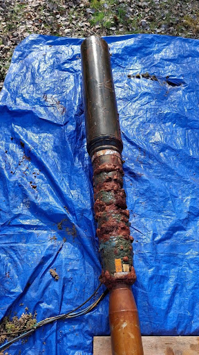 Pompe très colmatée (équipée d’une jupe) au niveau du filtre Cuau-Forapulse